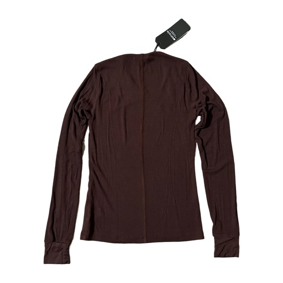 LA Made Ysabel Angled Neckline Top in Mahogany - NWT - Picture 3 of 3